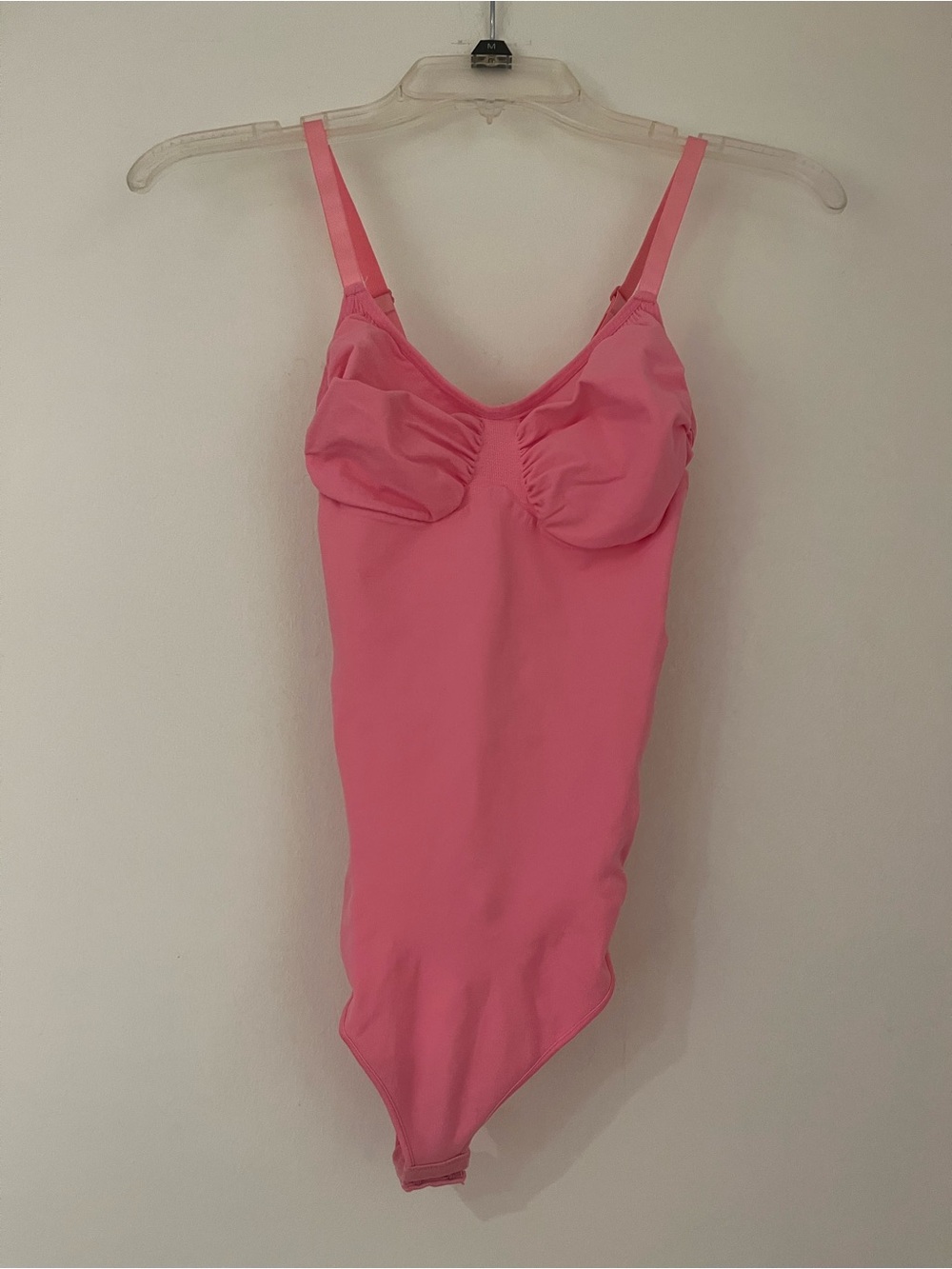 Pink Bodysuit Ruched Bust